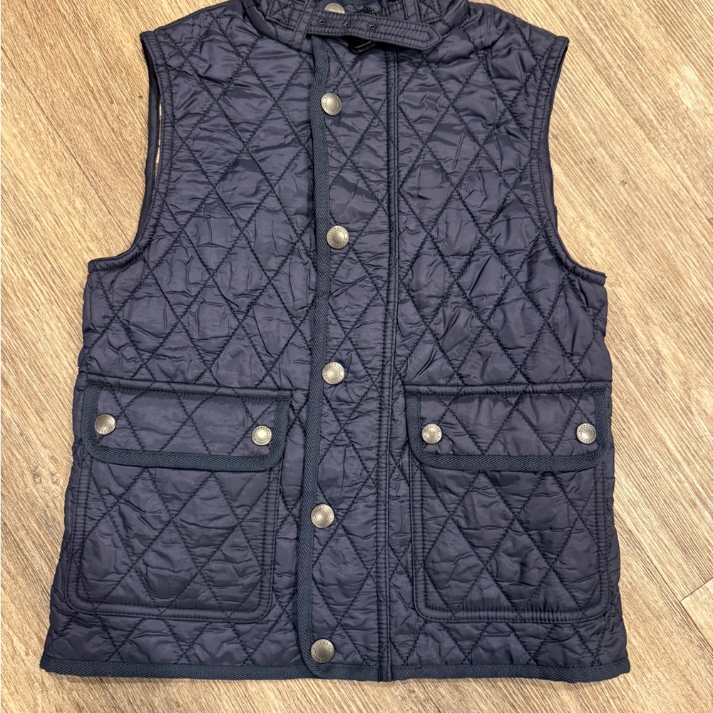 Burberry Navy Quilted Puffer Vest